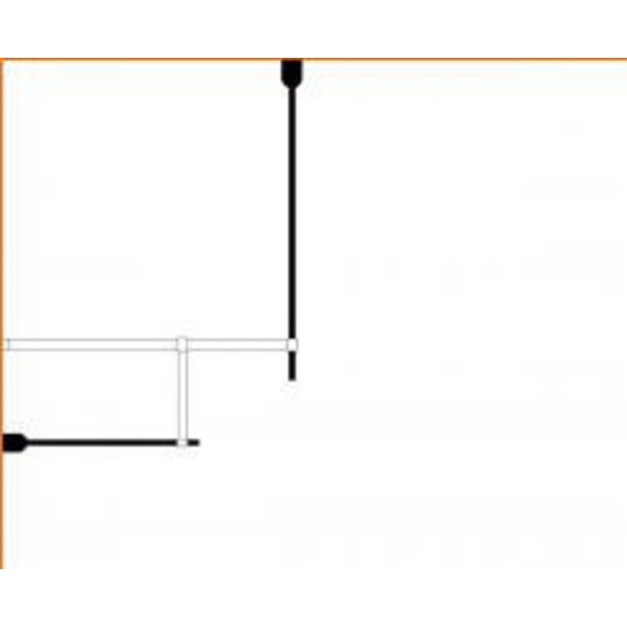 Wiesbaden inloopdouche combinatie-set 1200x800x2000 10mm nano