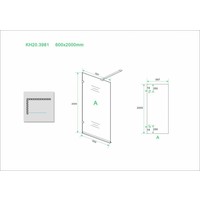 Wiesbaden profielloze inloopdouche 600x2000 8mm NANO glas