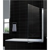 Wiesbaden draaibare badwand 800x1500 6mm NANO chroom