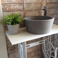 Opzet Wastafel Circum Beton 38x18 cm ( 6 Kleuren)