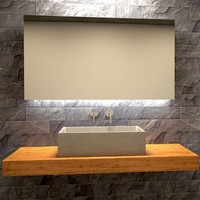 Opzet Wastafel Immissio Beton 60x40x17 cm ( 6 Kleuren)