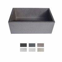 Opzet Wastafel  Immissio Beton 45x26x18 cm ( 6 Kleuren)