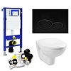 Geberit UP320 Toiletset 03 Megasplash Basic Smart Met Matzwarte Drukplaat