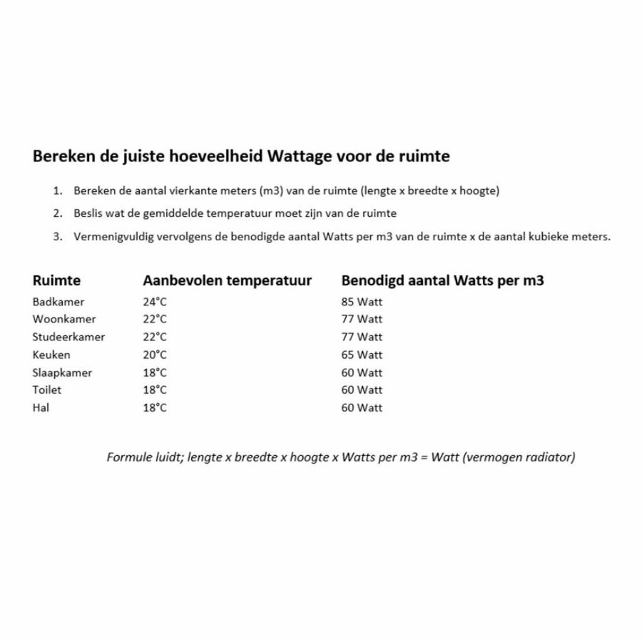 Elektrische Radiator Bathline BB-EL Wit (Meerdere maten)