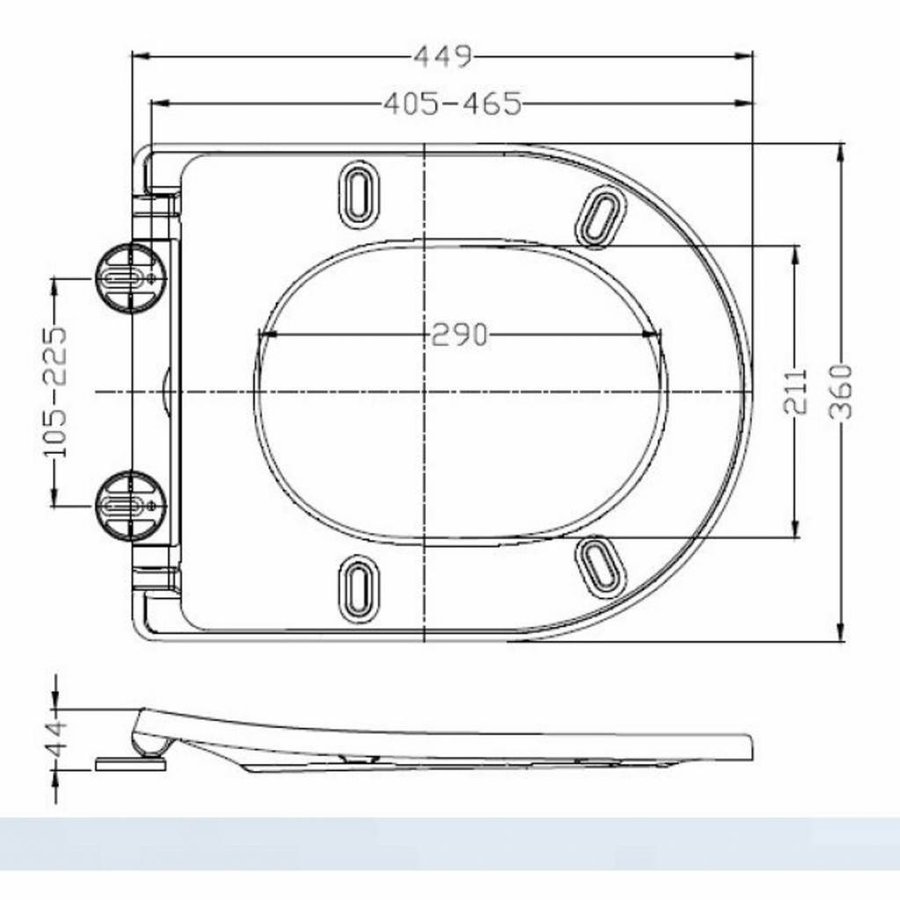 Wandcloset Vesta Diepspoel Rimless Mat Wit ( incl. Flatline Zitting Mat Wit)