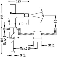 Loft Bidetmengkraan Afvoerplug 20012002D