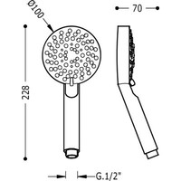 Barras Y Ducha Douche LEX‑100 5 types stralen 134748