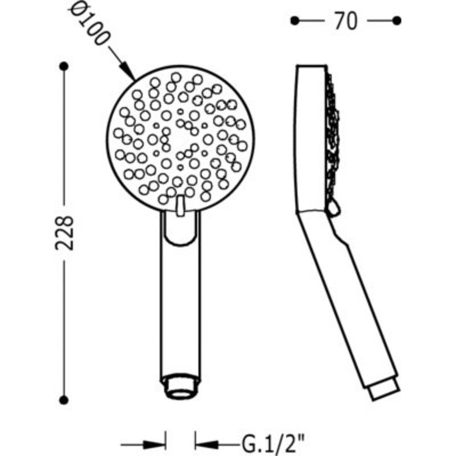 Barras Y Ducha Douche LEX‑100 5 types stralen 134748