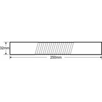 Muurbuis Buigbaar Recht 32 Mm