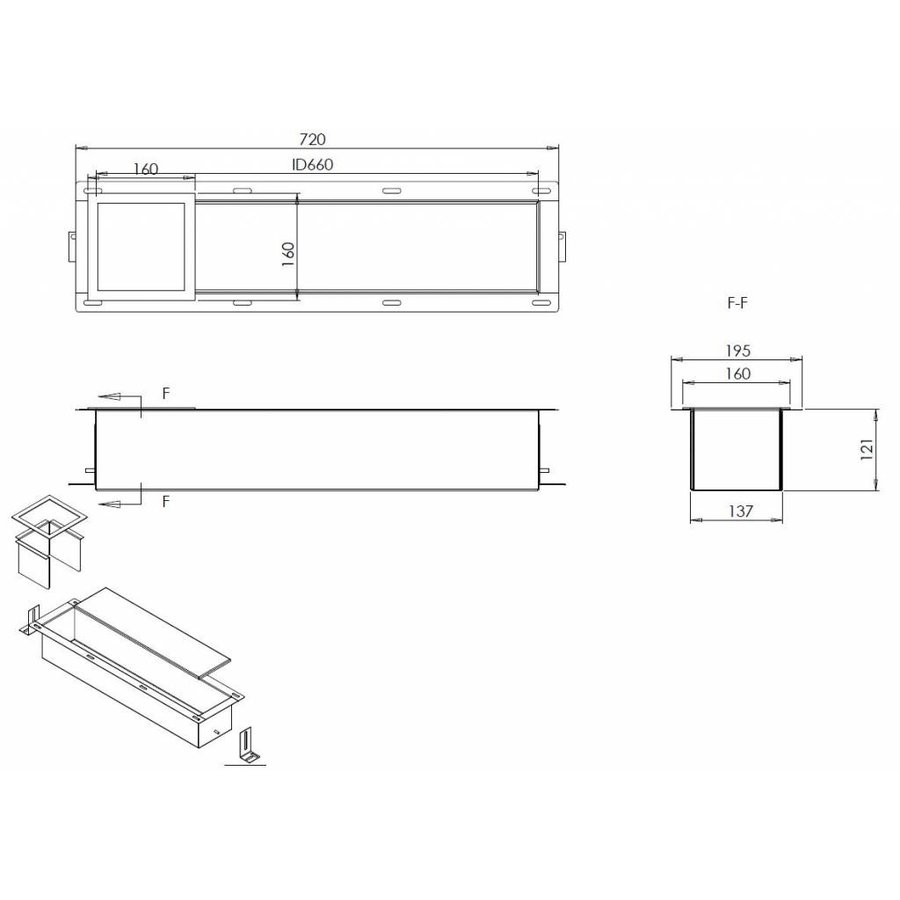 Toilet Reserve Rolhouder Inbouw Rvs