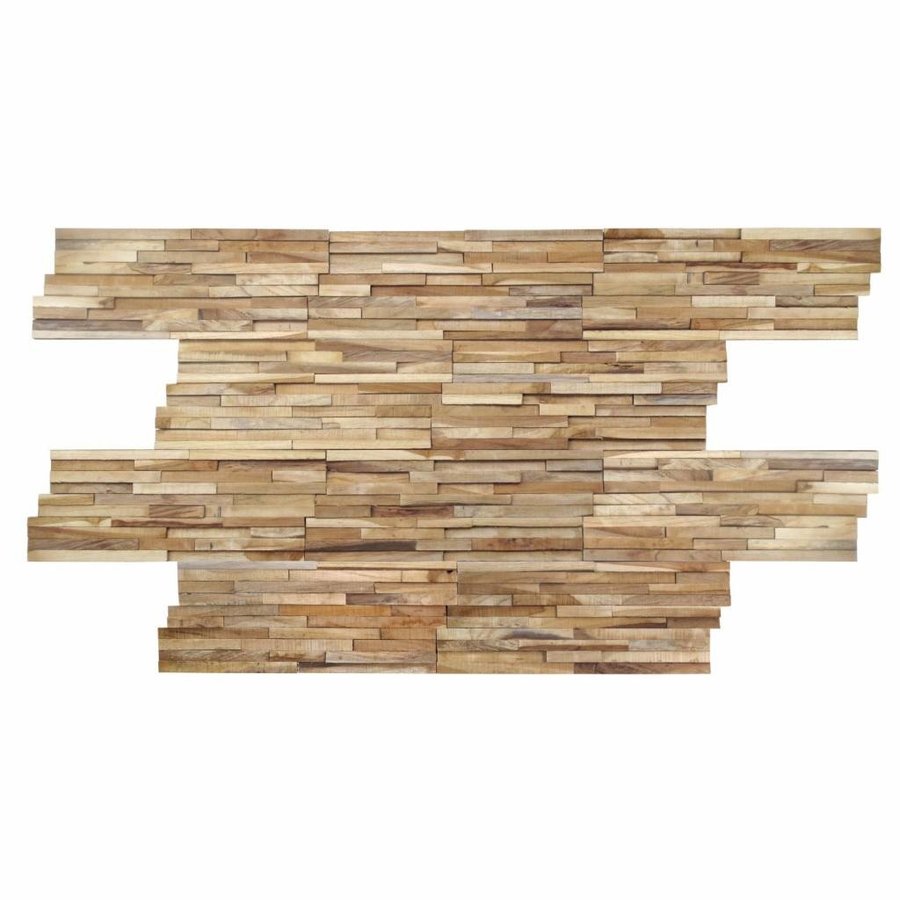 Mozaïek Hout Old Teak (P 30) 50X20 Cm (Prijs per 1,00 M2)