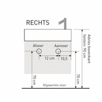 Fonteinset Versus Links Of Rechts In Meerdere Kleuren Verkrijgbaar (Lak Of Hout)