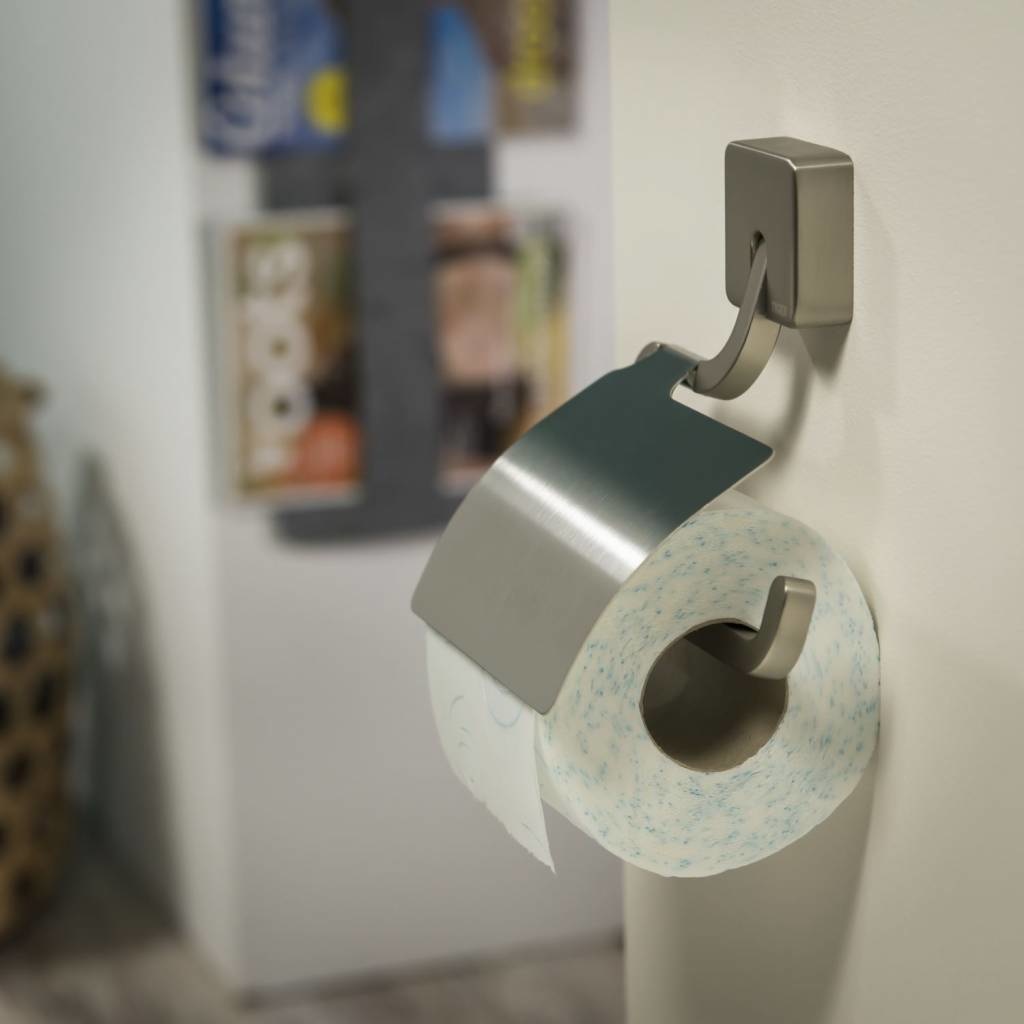 huid Ingenieurs Verval Tiger Toiletrolhouder Impuls Met Klep Rvs Geborsteld | Toilet Accessoires -  Megadump Wormer
