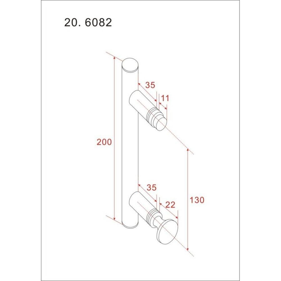 Losse Deurgreep Type 4 Chroom