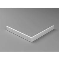 Voorzetpaneel Met Poten Tbv Vierkante Douchebak Acryl 90X90X4 Wit