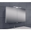 Spiegelkast Met Led Verlichting 100X60 Aluminium