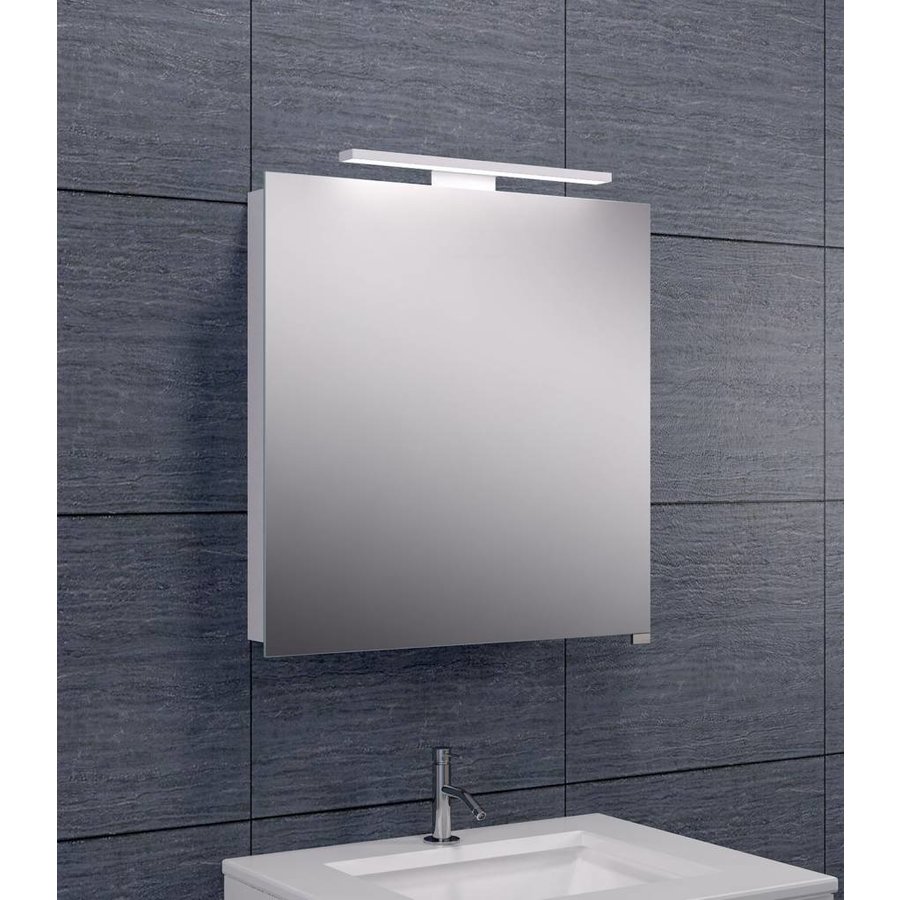 Spiegelkast Met Led Verlichting 60X60 Aluminium
