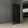 Aqua Splash Inloopdouche Met Muurprofiel En Rookglas 100X200Cm 10Mm Nano Anti Kalk Glas