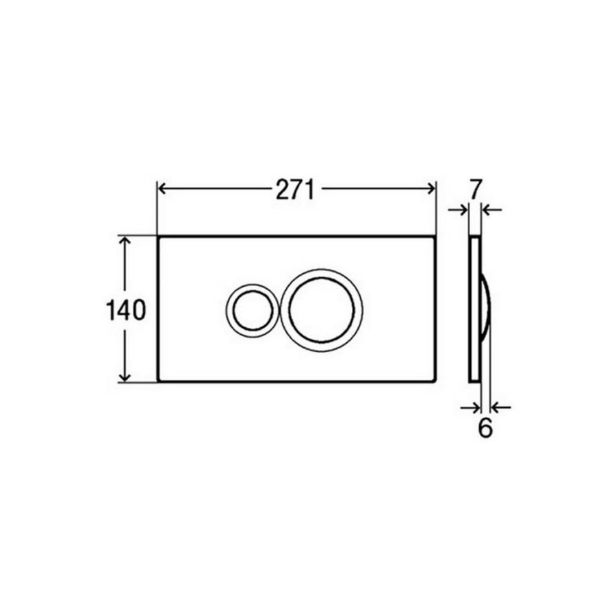 Visign For Style 10 Drukplaat Wit