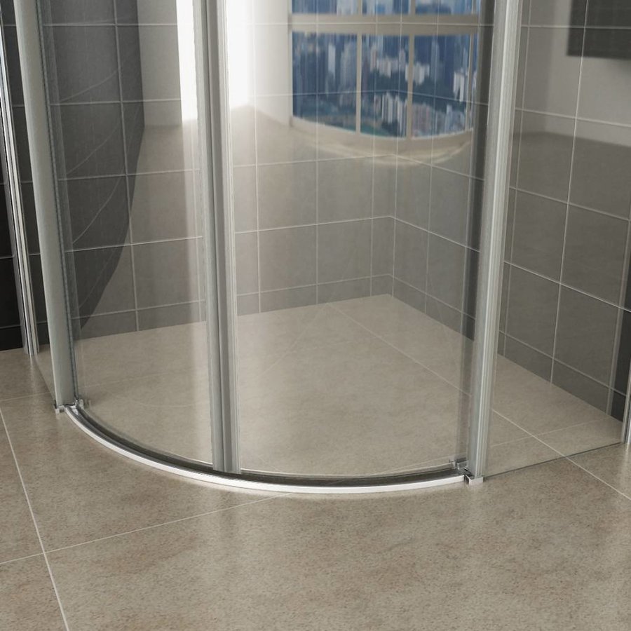 Douchecabine Kwartrond 90x90x200 cm 8 Mm Anti Kalk Nano Glas