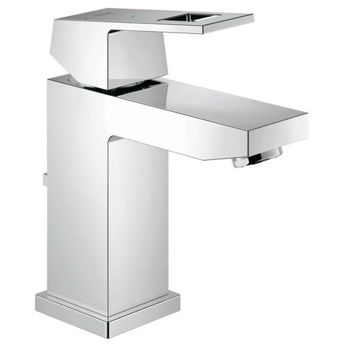 Eurocube Wastafelkraan Met Waste En 28 Mm Es Cartouche Chroom 