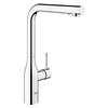 Grohe Essence 1 Gats Keukenkraan Met L Uitloop Met Uittrekbare Dual Spray Chroom