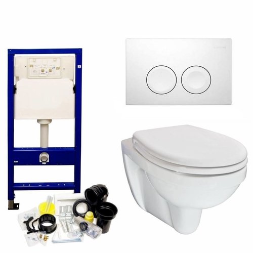 Up100 Toiletset 26 Aqua Splash Trevi Compact Met Bril En Drukplaat 