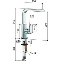 NIET MEER LEVERBAAR Friendo Wastafelmengkraan 004