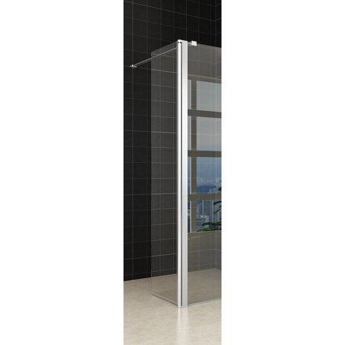 Zijwand Met Scharnierprofiel 40X200 Cm 10 Mm Glas Met Nano Coating 