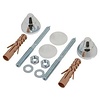 Urinoir Bevestiging set Chroom