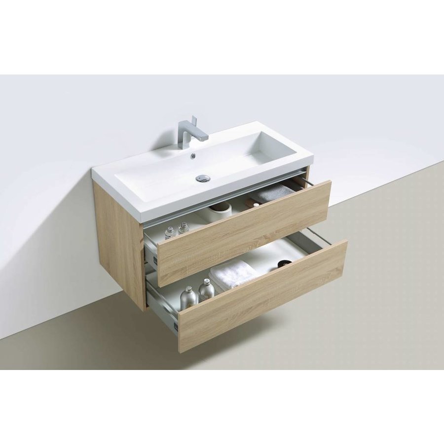 Badmeubel Light Wood 100 Cm