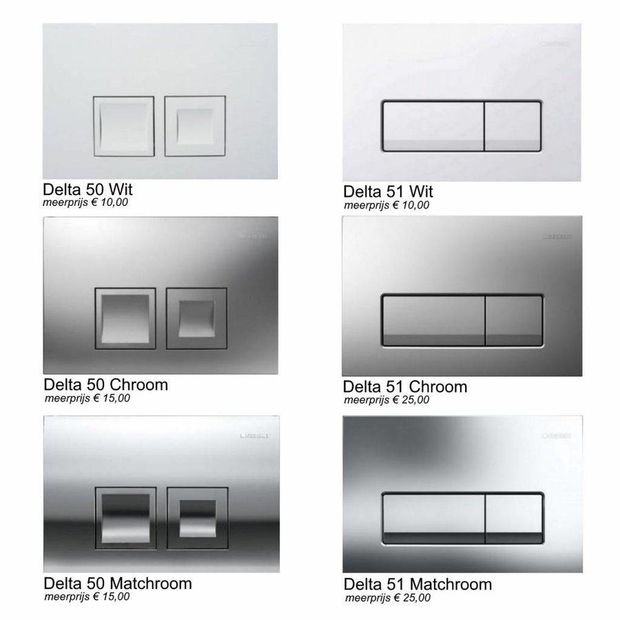 Up100 Toiletset 41 Aqua Splash Arco Diepspoel Met Delta Drukplaat