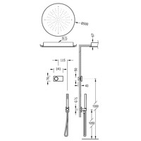 Elektronische Douchethermostaat Set Type 12