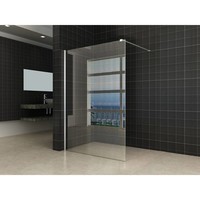 Inloopdouche Met Muurprofiel 130X200 Cm En 10 Mm Nano Anti Kalk Glas