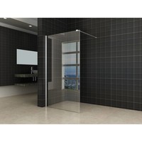 Inloopdouche Met Muurprofiel 100X200 Cm En 10 Mm Nano Anti Kalk Glas