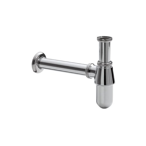 Aqua Splash Bekersifon 5/4X32 Chroom Rond Incl. Muurbuis En Rozet 