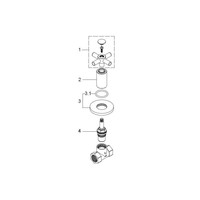 Donar Cross Inbouw Stopkraan 1/2" Chroom