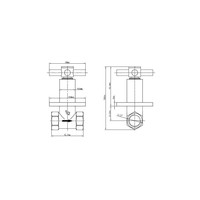 Donar Cross Inbouw Stopkraan 1/2" Chroom