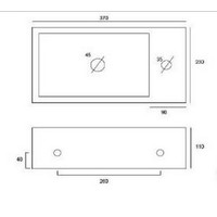 Houston Fonteinset Compleet 37X23 Cm Rechts Wit