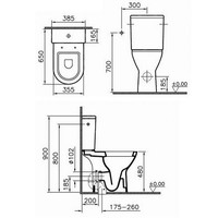 Duoblokreservoir Met Binnenwerk Dual-Flush Wit