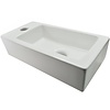 Aqua Splash Forsite Keramische Fontein Links 36X18X9 Cm Glans Wit