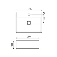 Keramische Fontein pontos 32X29X11 Cm Wit