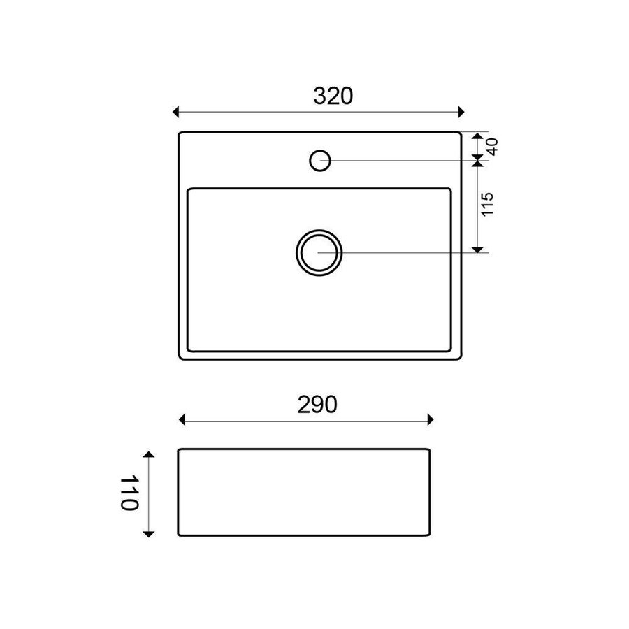 Keramische Fontein pontos 32X29X11 Cm Wit