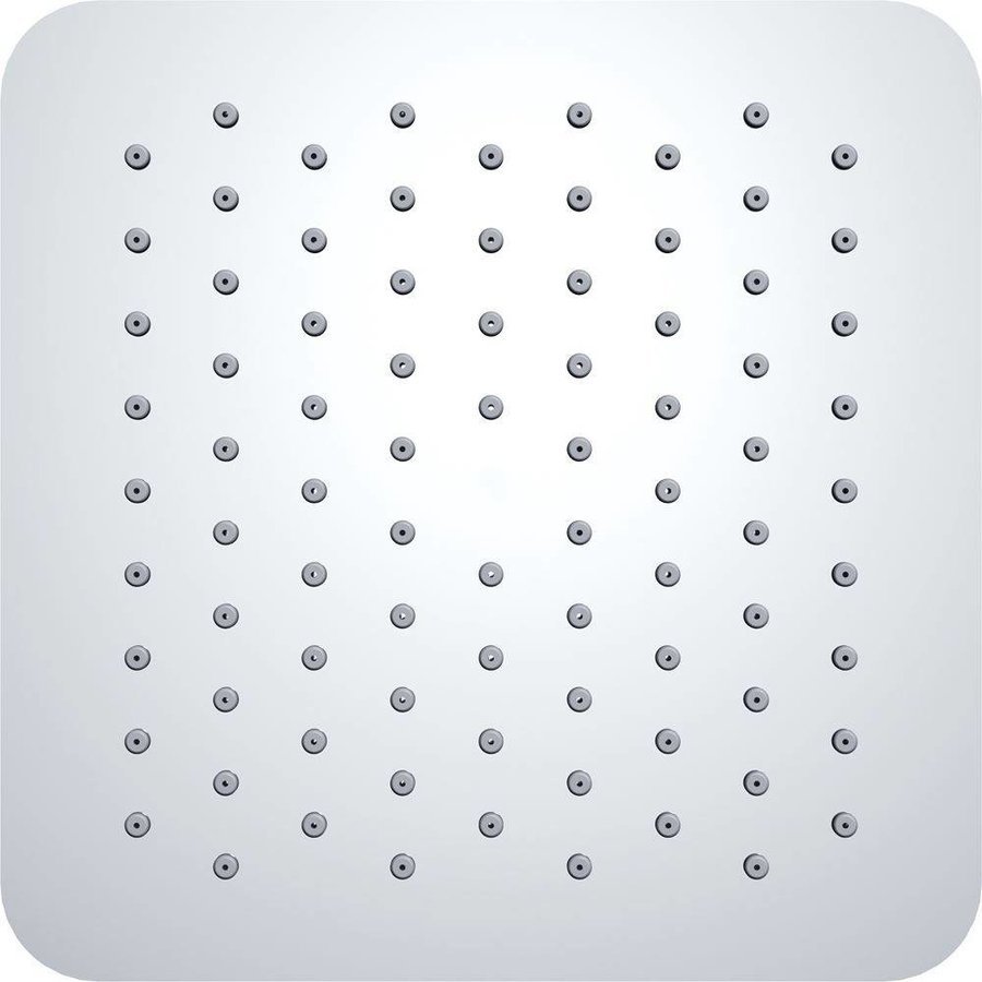 Ufo Luxe Hoofddouche Vierkant 200Mm Ultra Plat Chroom