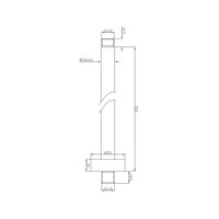 Luxe Plafonduitloop Rond Plafondbevestiging 20Cm Chroom