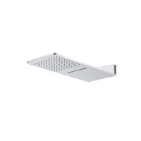 Luxe Vierkante Regendouchekop met Waterval 25X60 cm Chroom