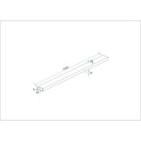 Losse Vierkante Stabilisatiestang 120 Cm