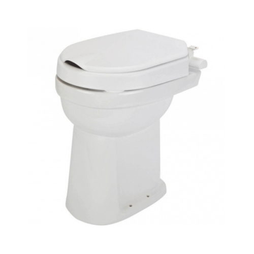 Toiletverhoger Etac Hi-Loo Vastgemonteerd met Deksel 6 cm Wit (draagvermogen tot 150 kg) 