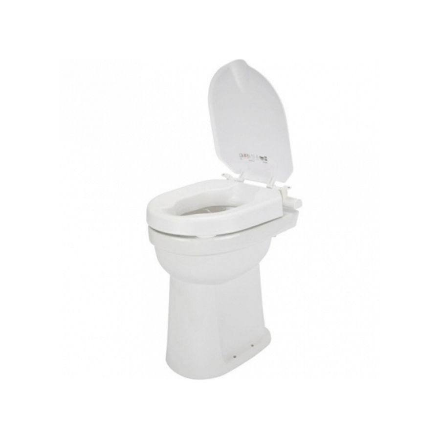 Toiletverhoger Etac Hi-Loo Vastgemonteerd met Deksel 10 cm Wit (draagvermogen tot 150 kg)