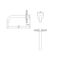 Uitloop Brauer Black met Rozet Mat Zwart